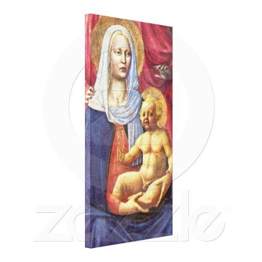 Foto Masaccio - la Virgen y el niño Impresion En Lona