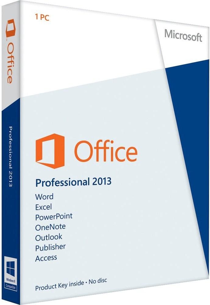 Foto Microsoft office professional 2013, 1pc, 1 usuario(s), 3000 mb,