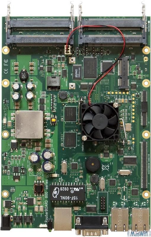 Foto Mikrotik RB800 RouterBOARD Atheros 800MHz, 3 Gigabit LAN, 3 miniPCI, 1 miniPCI-e, 256MB RAM, RouterOS L6