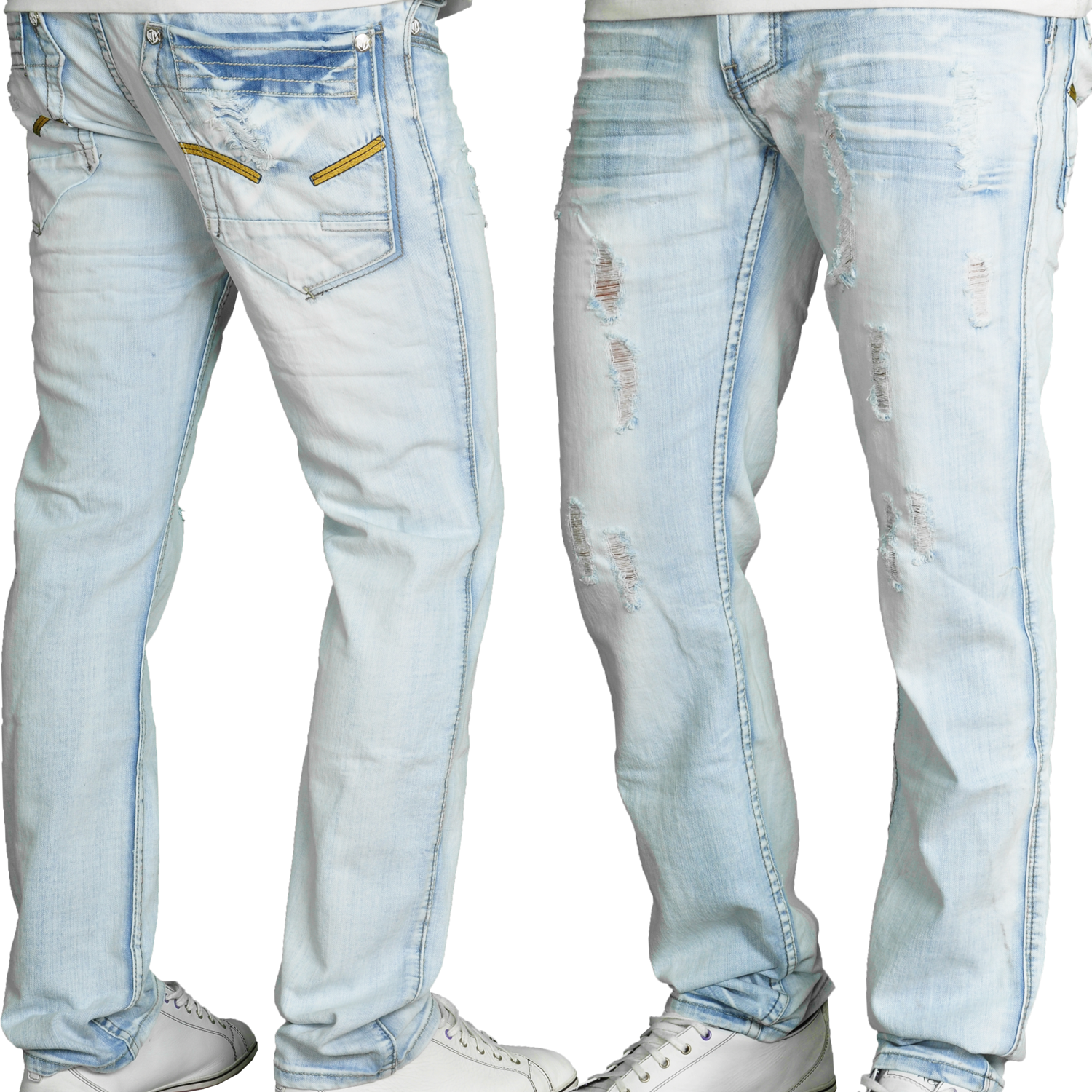 Foto Milano Style Jeansnet Loose Fit Jeans Azul Claro