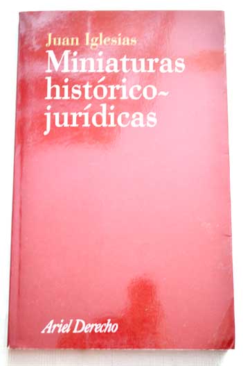 Foto Miniaturas histórico-jurídicas