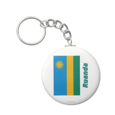 Foto Mit Namen de Ruanda Flagge Llavero Personalizado