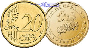 Foto Monaco 20 Cent 2001