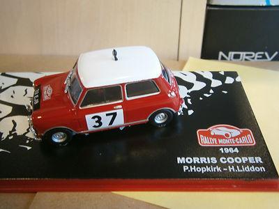 Foto Morris Mini , Rally Montecarlo 1964 , Hopkirk, Altaya / Ixo  , 1/43