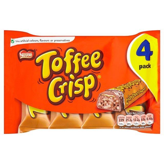 Foto Nestle Toffee Crisp Multi Pack 4 Bars