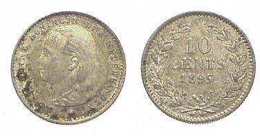 Foto Niederlande-Königreich 10 Cents 1895