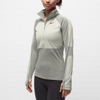Foto Nike Pro Shield Hyperwarm Half-Zip Camiseta - Mujer - Blanco - L