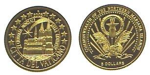 Foto Northern Mariana Islands 5 Dollars Gold 2005