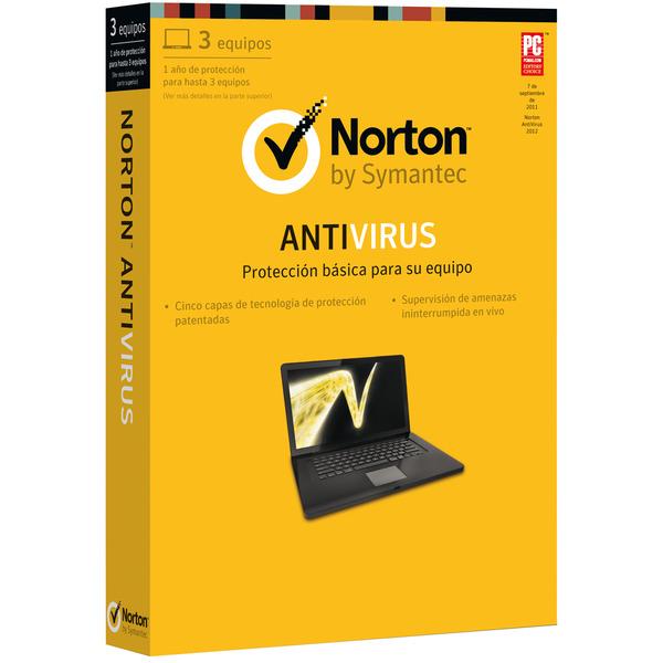 Foto Norton Antivirus 2013 3 PCs 1 año