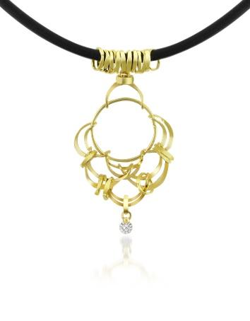 Foto Orlando Orlandini Collares, Scintille - Collar con Colgante Oro 18K y Diamante