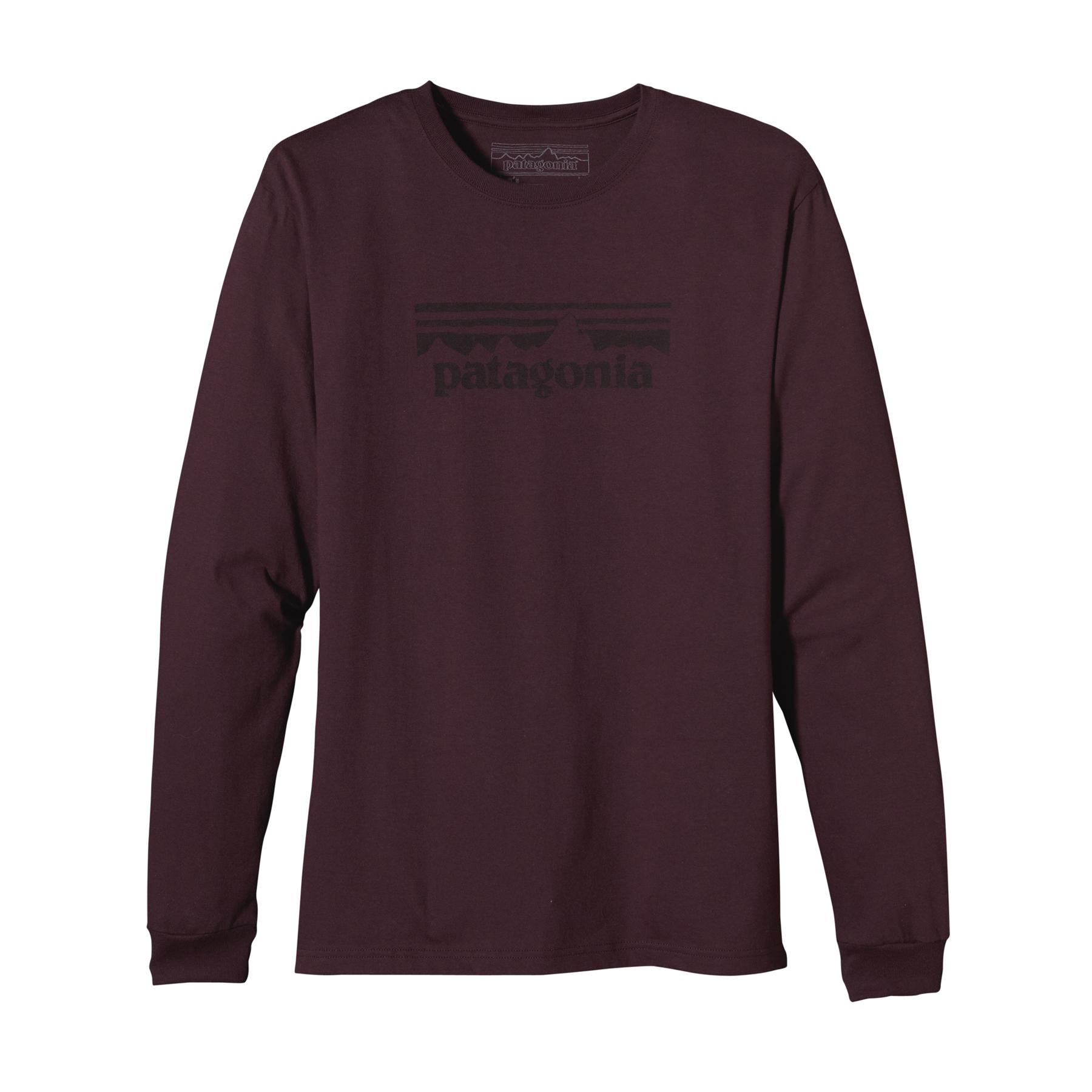 Foto Patagonia L/S Stamp Logo T-Shirt Men Whiskey Plum (Modell 2013/2014)