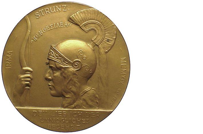Foto Personenmedaillen Einseitige Bronzemedaille 1919