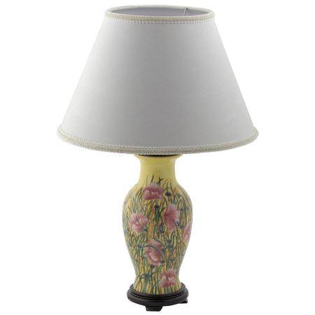 Foto Pie de lampara de porcelana: Pie de lámpara jarrón clásico 32cm -Amapo