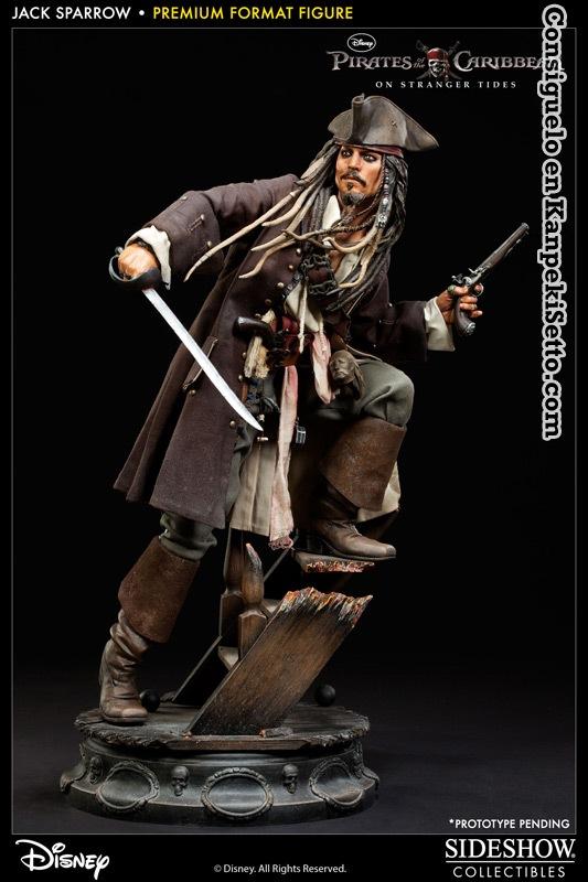Foto Piratas Del Caribe En Mareas Misteriosas Figura Premium Format 1/4 Captain Jack Sparrow 51 Cm