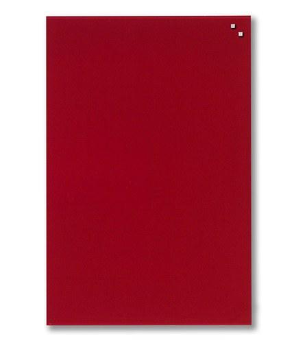 Foto Pizarra cristal magnetica roja 40x60cm (horizontal/vertical)