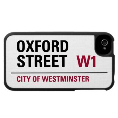 Foto Placa de calle de Oxford Iphone 4 Carcasas
