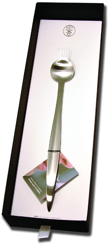 Foto POTT Cuchara/tenedor de degustación AL GUSTO, 30 cm, acero inox, en c