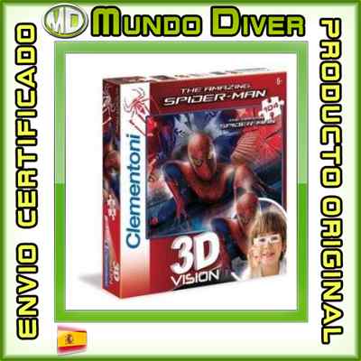 Foto Puzzle 3d Vision (104 Piezas) - Spiderman - Nuevo - Clementoni Ref. 20050 Araña