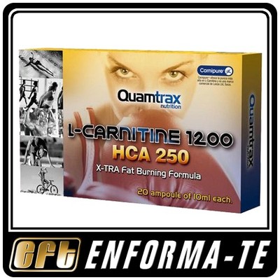Foto Quamtrax L-carnitina Liquida & Hca Plus, 20 Viales De 10ml (9,95€/100ml)