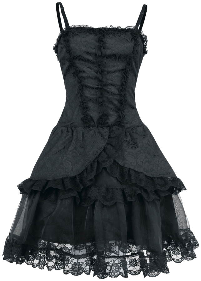 Foto Queen Of Darkness: Velvet Gothic Dress - Vestido