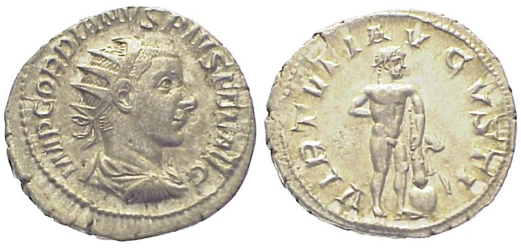 Foto Römische Kaiserzeit Gordianus Iii (238-244 Ad) Ar- Antoninianus (239-