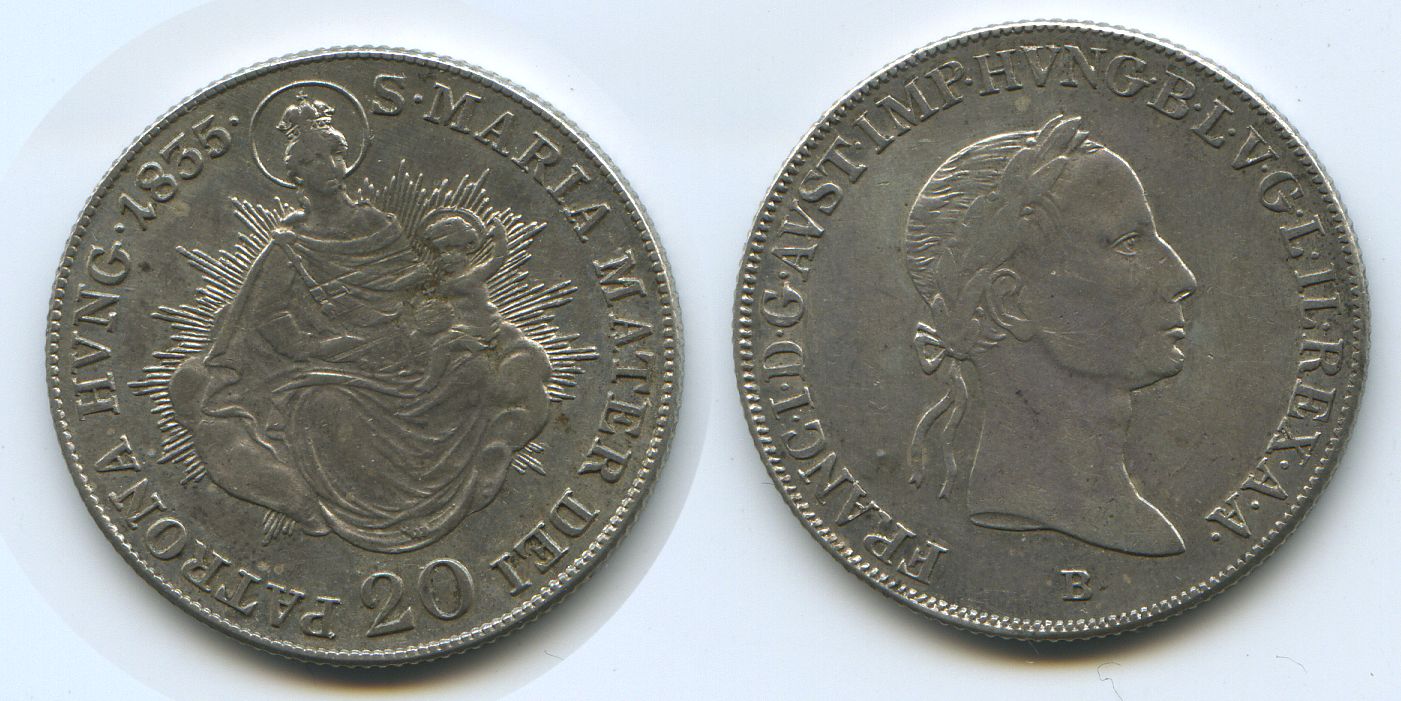 Foto Rdr Österreich Ungarn 20 Kreuzer 1835 B