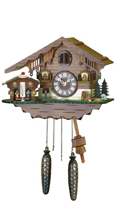 Foto Reloj cucú de cuarzo Casa suiza con casita meteorológica, incluye baterías