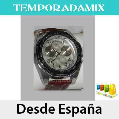 Foto reloj pulsera quartz analogico hombre correa piel-4 col. eve mon crois z