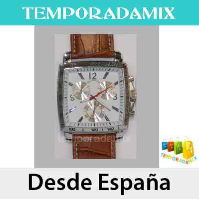 Foto Reloj Pulsera Quartz Analogico Hombre Correa Piel-5 Col. Eve Mon Crois R