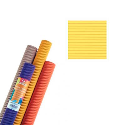 Foto Rollo de cartón ondulado amarillo Canson 50x70 cm