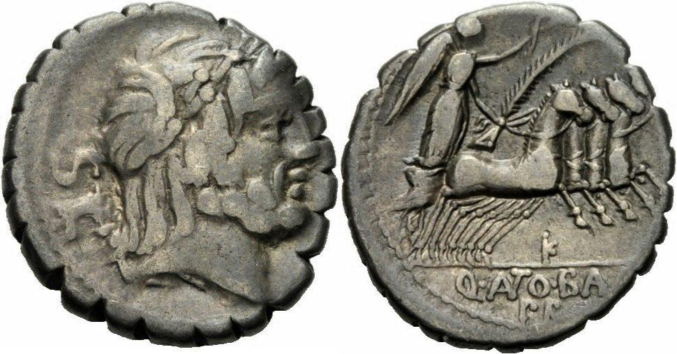 Foto Rom Republik Denar, Serratus 83/82 v Chr