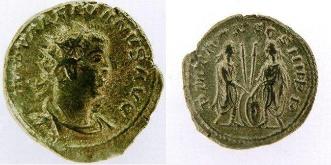 Foto Roman Coins 253-260 Ad
