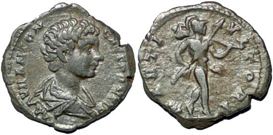 Foto Roman denarius 196-217Ad