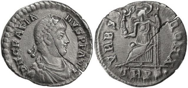 Foto Rom,Gratianus Siliqua 367-383 n Chr
