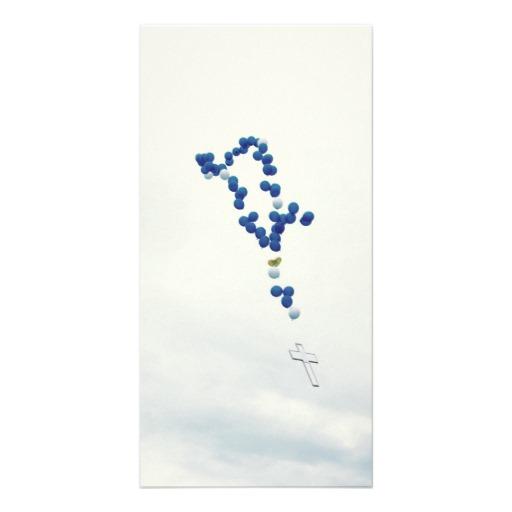Foto Rosario azul en el cielo Tarjetas Fotograficas (Paquete De 10)