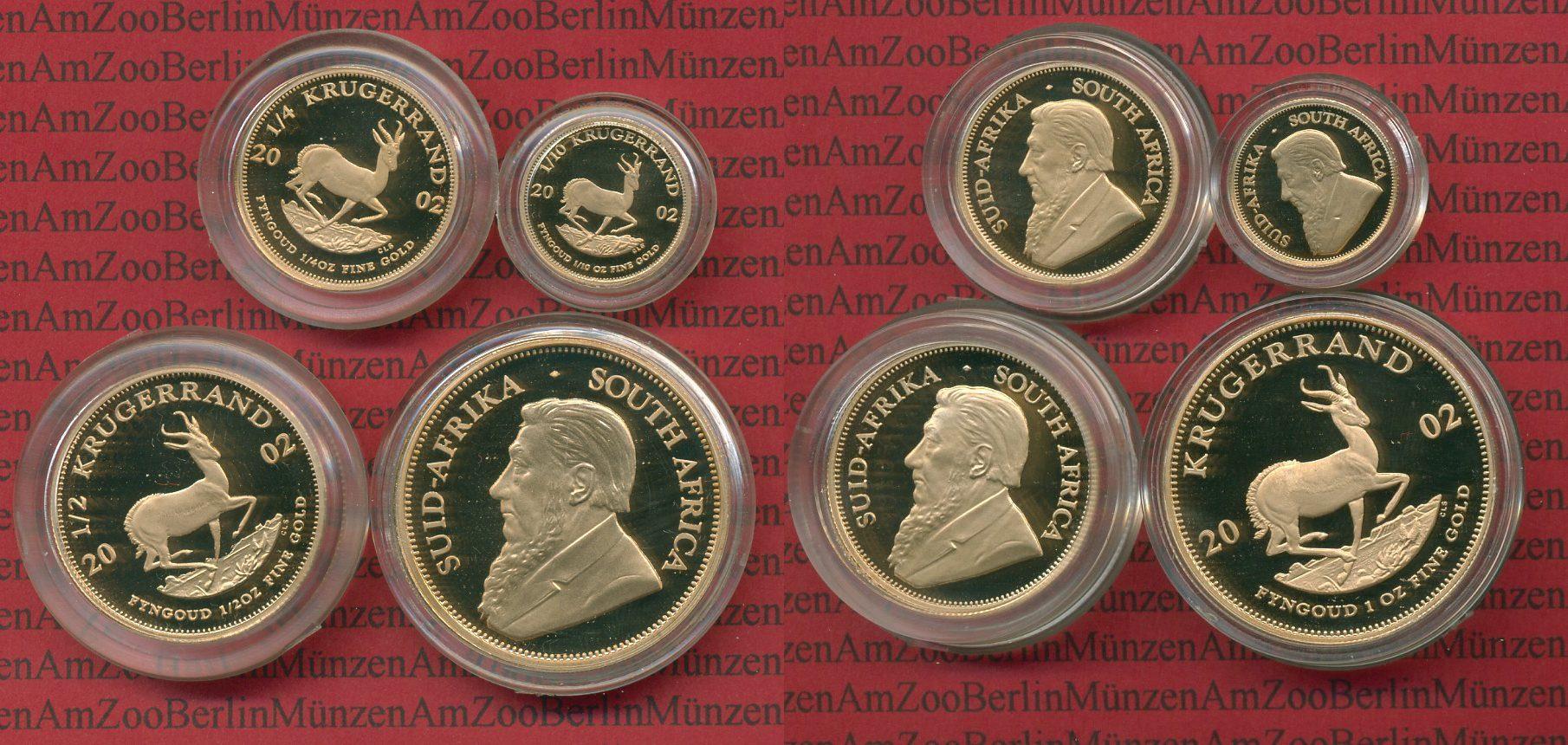 Foto Süd Afrika 1/10, 1/4, 1/2 1 Unze Krügerrand Gold 2002