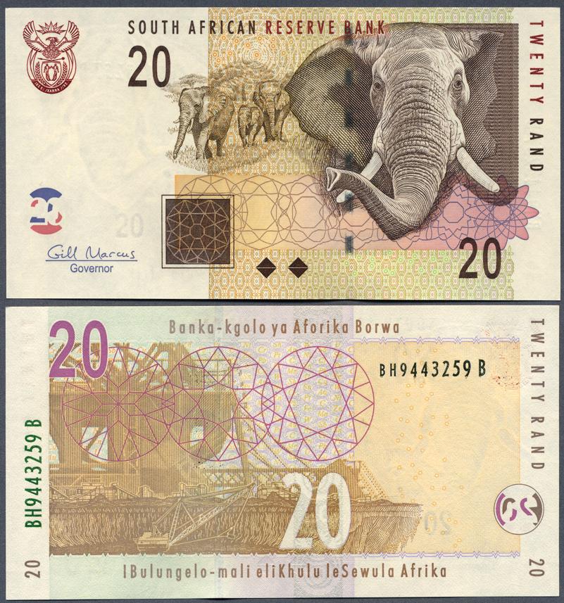 Foto Südafrika 20 Rand Nd(2009)