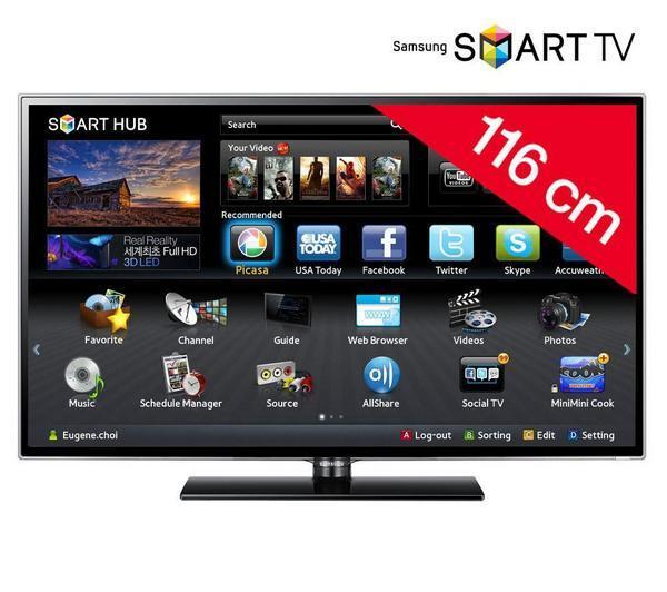 Foto Samsung televisor led smart tv ue46es5500 + dongle wifi wis12abgnx/xec