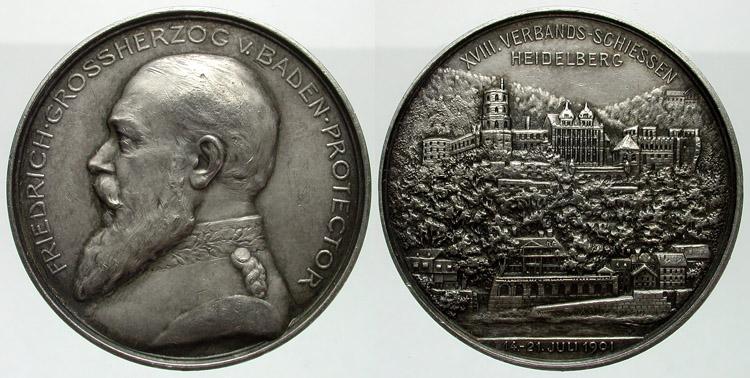 Foto Schützenmedaillen-Deutschland Silbermedaille 1901