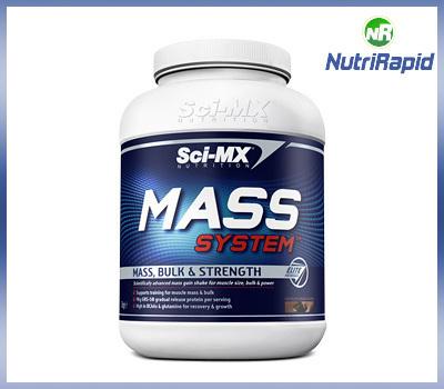 Foto Sci-mx  Mass System  2 Kg   Masa  Muscular  Vainilla + Shaker