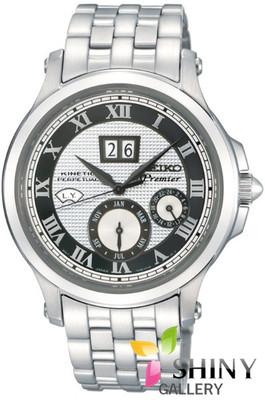 Foto Seiko Premier Snp047p1 Reloj Kinetic Perpetual Para Hombre Nuevo Garantia 2 Años