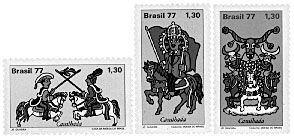 Foto Sello de Brasil 1272-1274 Folklore