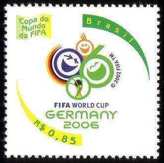 Foto Sello de Brasil 2947 Mundial fútbol Alemania 2006