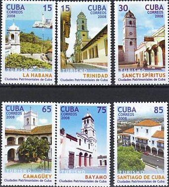 Foto Sello de Cuba 4567-4572 Turismo. Ciudades Cubanas