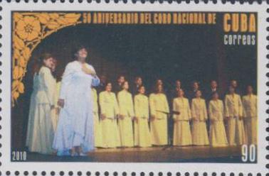 Foto Sello de Cuba 4913 Coro nacional de Cuba