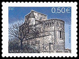 Foto Sello de Francia 3701 Iglesia de Vaux-sur-Mer