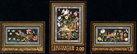 Foto Sello de Liechtenstein 1466-1468 Pinturas del Museo Liechtenstein
