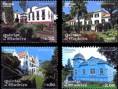 Foto Sello de Madeira 317-320 Casas históricas de Madeira