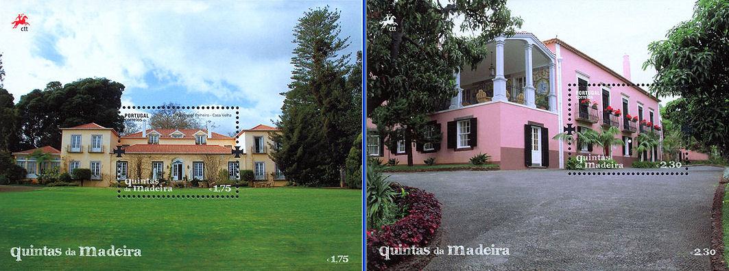 Foto Sello de Madeira 321-322 Casas histór. Madeira. De HB 50 y 51