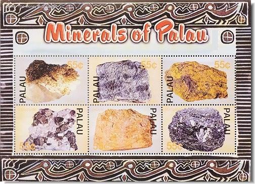 Foto Sello de Palau 1994-1999 Minerales de Palau